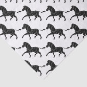 Zebra Black and Gray Print Silhouette Seidenpapier (Ausschnitt)