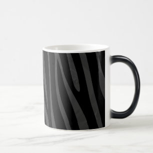 Zebra Black and Gray Print Verwandlungstasse
