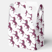 Zebra Black and Hot Pink Silhouette Geschenkschachtel (Geöffnet)