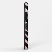 Zebra Black and Pink Monogram Case-Mate iPhone Hülle (Hinten/Rechts)