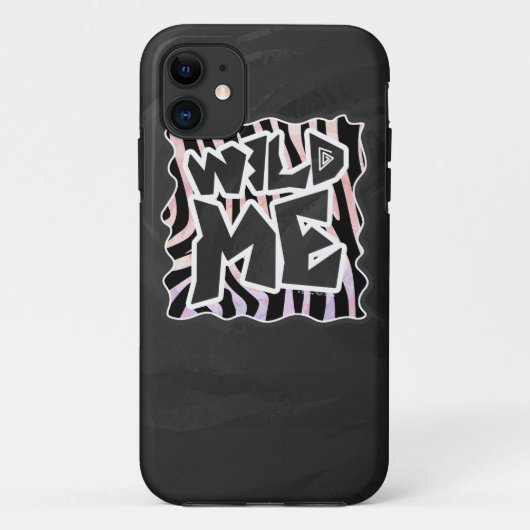 Zebra Black and Pink Wild me Case-Mate iPhone Hülle (Rückseite)