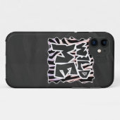 Zebra Black and Pink Wild me Case-Mate iPhone Hülle (Rückseite (Horizontal))