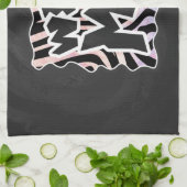 Zebra Black and Pink Wild me Handtuch (Gefaltet)