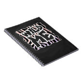 Zebra Black and Pink Wild me Notizblock (Rechte Seite)