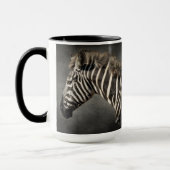 Zebra Black and White Animal Print Chic Modern Tasse (Links)