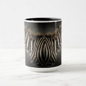 Zebra Black and White Animal Print Chic Modern Tasse (Zentrum)