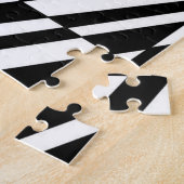 Zebra Black and White Square and Circle Pattern Puzzle (Seite)