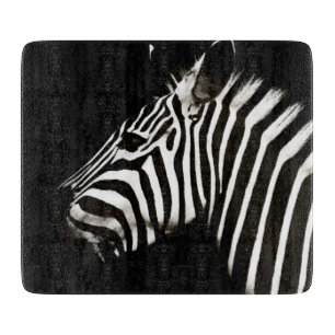 Zebra Black and White Stripes Animal Schneidebrett