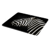 Zebra Black and White Stripes Animal Schneidebrett (Ecke)