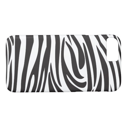Zebra Black and White Stripes Trenddesign Case-Mate iPhone Hülle (Rückseite (Horizontal))