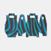 Zebra Black und Blue Print Geschenkschachtel (Ungefaltet)
