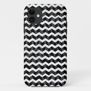 Zebra Black und Grau Zickzack Case-Mate iPhone Hülle