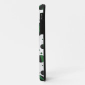 Zebra Black und Green Polka Dot Case-Mate iPhone Hülle (Hinten/Links)