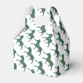 Zebra Black und Green Print Geschenkschachtel (Rückseite)