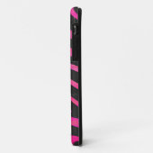 Zebra Black und Hot Pink Print Case-Mate iPhone Hülle (Hinten/Links)