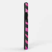 Zebra Black und Hot Pink Print Case-Mate iPhone Hülle (Hinten/Rechts)