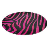 Zebra Black und Hot Pink Print Schneidebrett (Ecke)