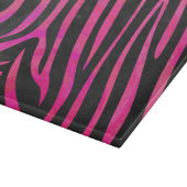 Zebra Black und Hot Pink Print Schneidebrett (Ecke)