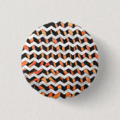 Zebra Black und Orange Print Button (Vorderseite)