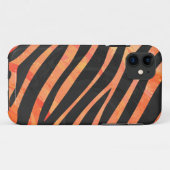 Zebra Black und Orange Print Case-Mate iPhone Hülle (Rückseite (Horizontal))