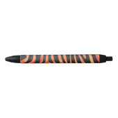 Zebra Black und Orange Print Kugelschreiber (Vorderseite)