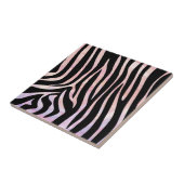 Zebra Black und Pink Print Fliese (Seite)