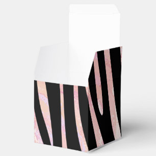 Zebra Black und Pink Print Geschenkschachtel