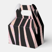 Zebra Black und Pink Print Geschenkschachtel (Vorderseite)