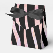 Zebra Black und Pink Print Geschenkschachtel (Vorderseite)
