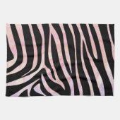 Zebra Black und Pink Print Geschirrtuch (Horizontal)