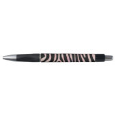 Zebra Black und Pink Print Kugelschreiber (Vorderseite)