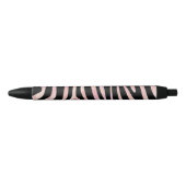 Zebra Black und Pink Print Kugelschreiber (Vorderseite)
