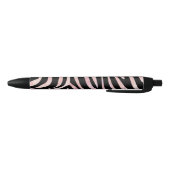 Zebra Black und Pink Print Kugelschreiber (Unterseite)