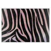 Zebra Black und Pink Print Schneidebrett (Vorderseite)