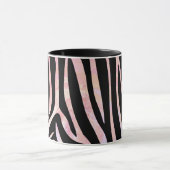 Zebra Black und Pink Print Tasse (Zentrum)