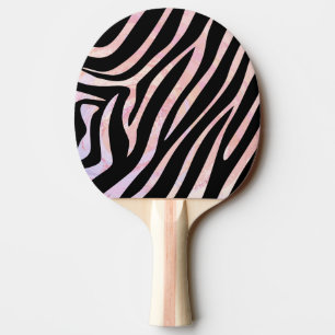 Zebra Black und Pink Print Tischtennis Schläger
