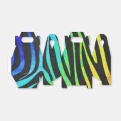 Zebra Black und Rainbow Print Geschenkschachtel (Ungefaltet)