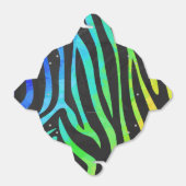 Zebra Black und Rainbow Print Geschenkschachtel (Ungefaltet)