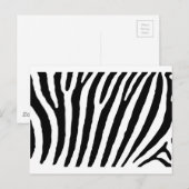 Zebra Black & White Lines Postkarte (Vorne/Hinten)