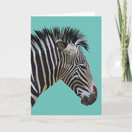 ZEBRA BLANK CARD KARTE (Vorderseite)
