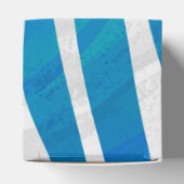 Zebra Blau und Weiß Geschenkschachtel (Oben)
