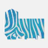 Zebra Blau und Weiß Geschenkschachtel (Ungefaltet)