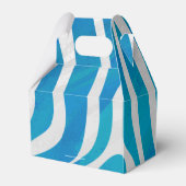 Zebra Blau und Weiß Geschenkschachtel (Rückseite)