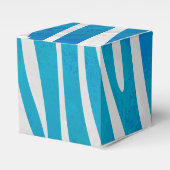 Zebra Blau und Weiß Geschenkschachtel (Vorderseite)