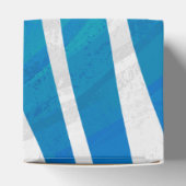 Zebra Blau und Weiß Geschenkschachtel (Oben)