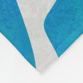 Zebra Blau-Weiß-Print Fleecedecke (Ecke)