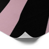 Zebra Bleibe Sassy Poster (Ecke)