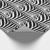 Zebra Blockmuster Geschenkpapier (Ecke)