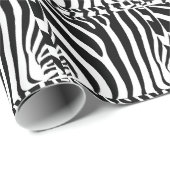 Zebra Blockmuster Geschenkpapier (Rolleneckpunkt)