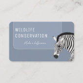 Zebra Blue Visitenkarte (Vorderseite)